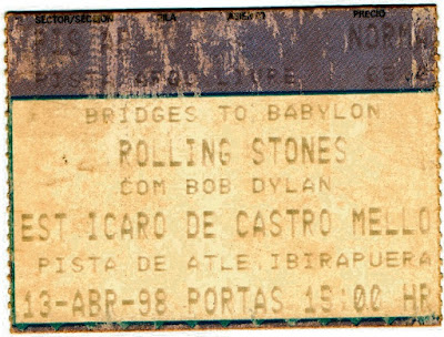 Quando todos os bilhetes são premiados: show dos Rolling Stones com Bob Dylan.