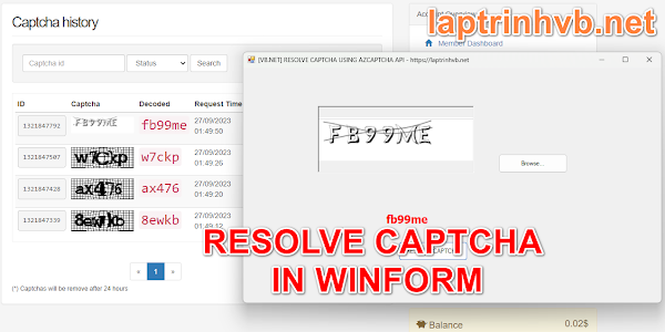 [VB.NET] Resolve captcha use AZCaptcha API services