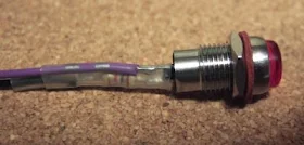 旧ミニに使用したLEDインジケーターランプに電流制限抵抗取り付け