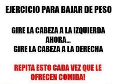 FRASES GRACIOSA PARA COMPARTIR: EJERCICIO PARA BAJAR DE PESO 