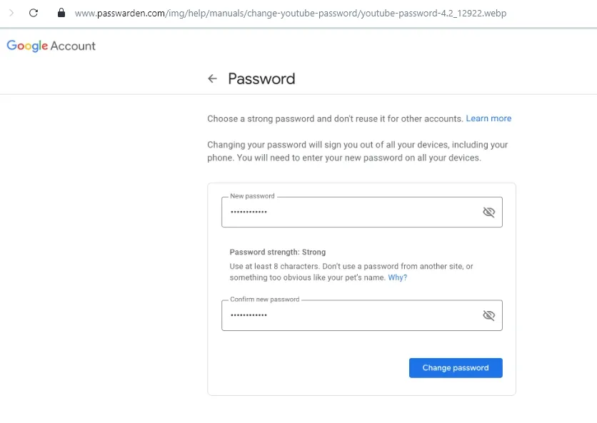كيفية تغيير كلمة المرور لحسابك على جوجل واليوتيوب