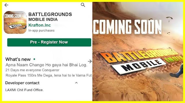 Battleground mobile India pre registration