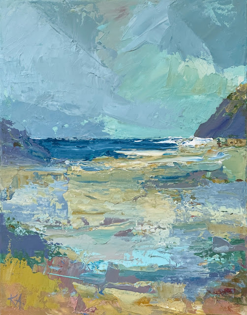 Painting of the The Pamet, in Truro, painting by Cape Cod by artist Karri Allrich