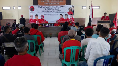 Memo Hermawan Pimpin Musancab PDIP se-Kabupaten Garut di Pameungpeuk