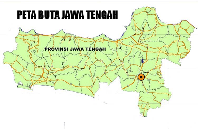   Peta  Jawa  Tengah  HD lengkap dengan daftar 35 kabupaten 