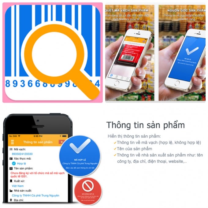 App check mã vạch quốc tế GCHECK