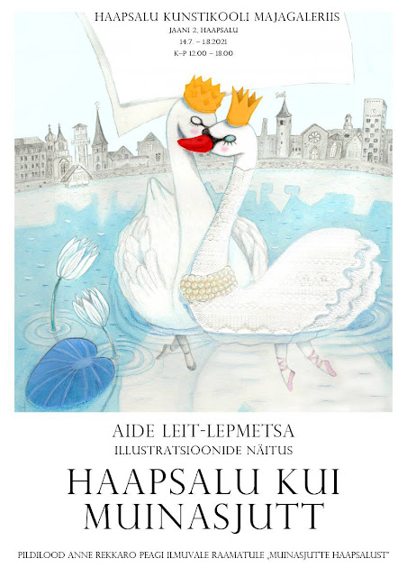 Illustratsioon illustration #AideArt swan luiged Haapsalu lasteraamat