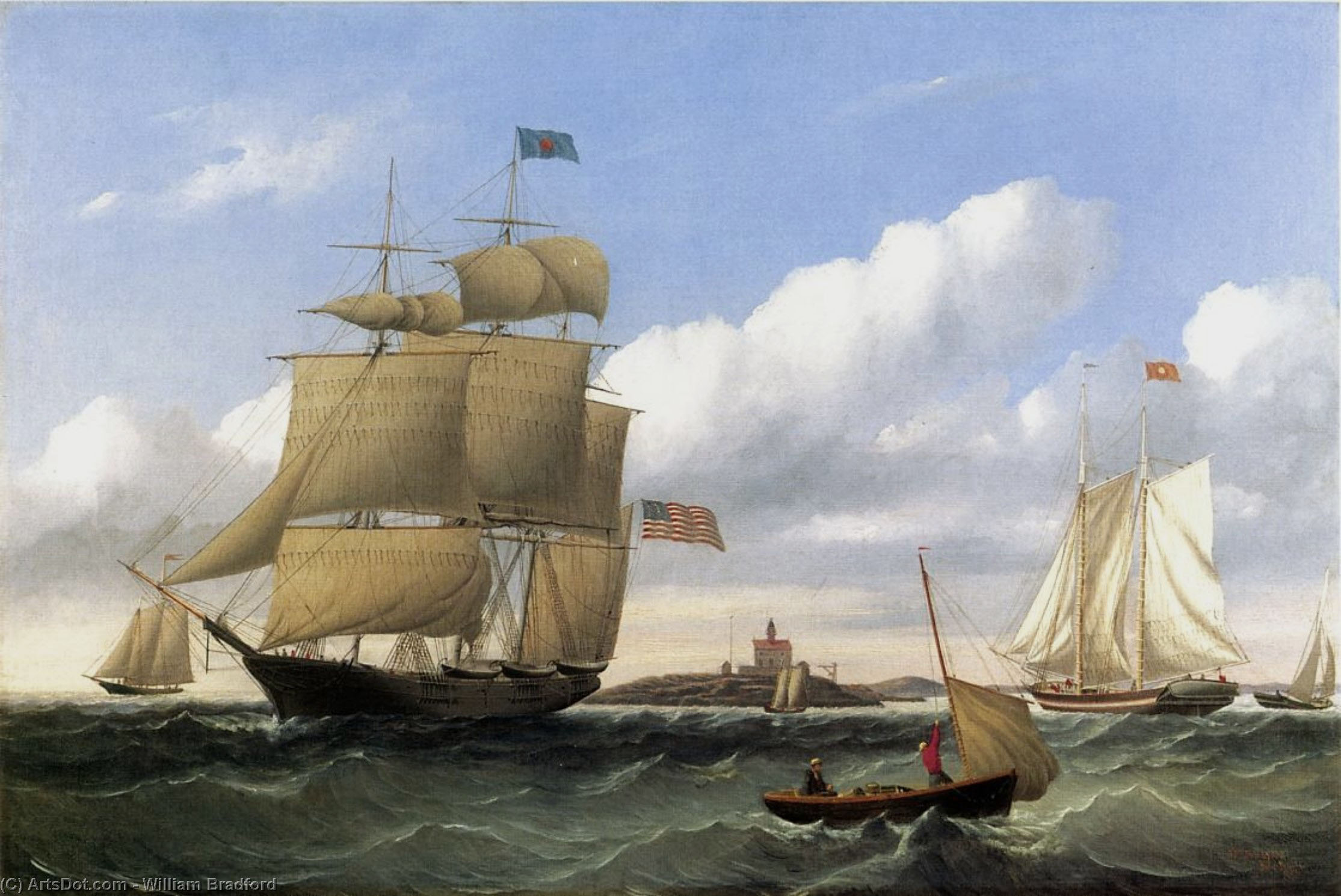 William Bradford, Shipwreck off Nantucket (Wreck off Nantucket after a  Storm), American