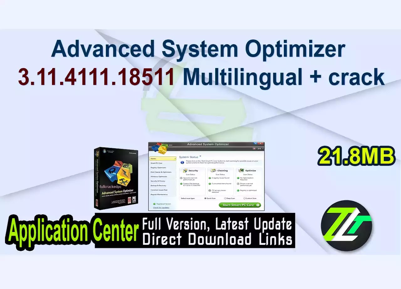Advanced System Optimizer 3.11.4111.18511 Multilingual + crack