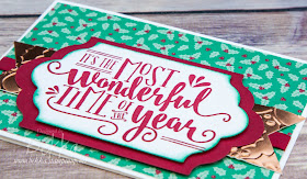 Wonderful Year Christmas Card made using supplies from Stampin' Up! UK which you can buy here