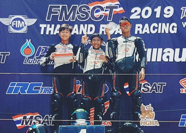 Pembalap AHM Sabet Podium Tertinggi di Race 2 Seri Pembuka Thailand Talent Cup 2019