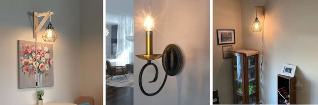 candle wall lights, wooden wall lights