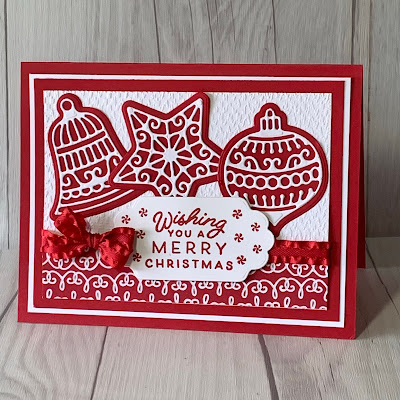 Handmade Christmas Card using the Frosted Gingerbread Bundle from Stampin' Up!