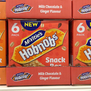 mcvitie's hobnobs milk chocolate and ginger flavour snack bars