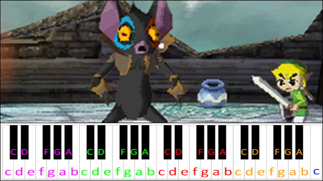 Boss Battle Fraaz (The Legend of Zelda: Spirit Tracks) Piano / Keyboard Easy Letter Notes for Beginners