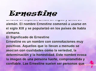significado del nombre Ernestine
