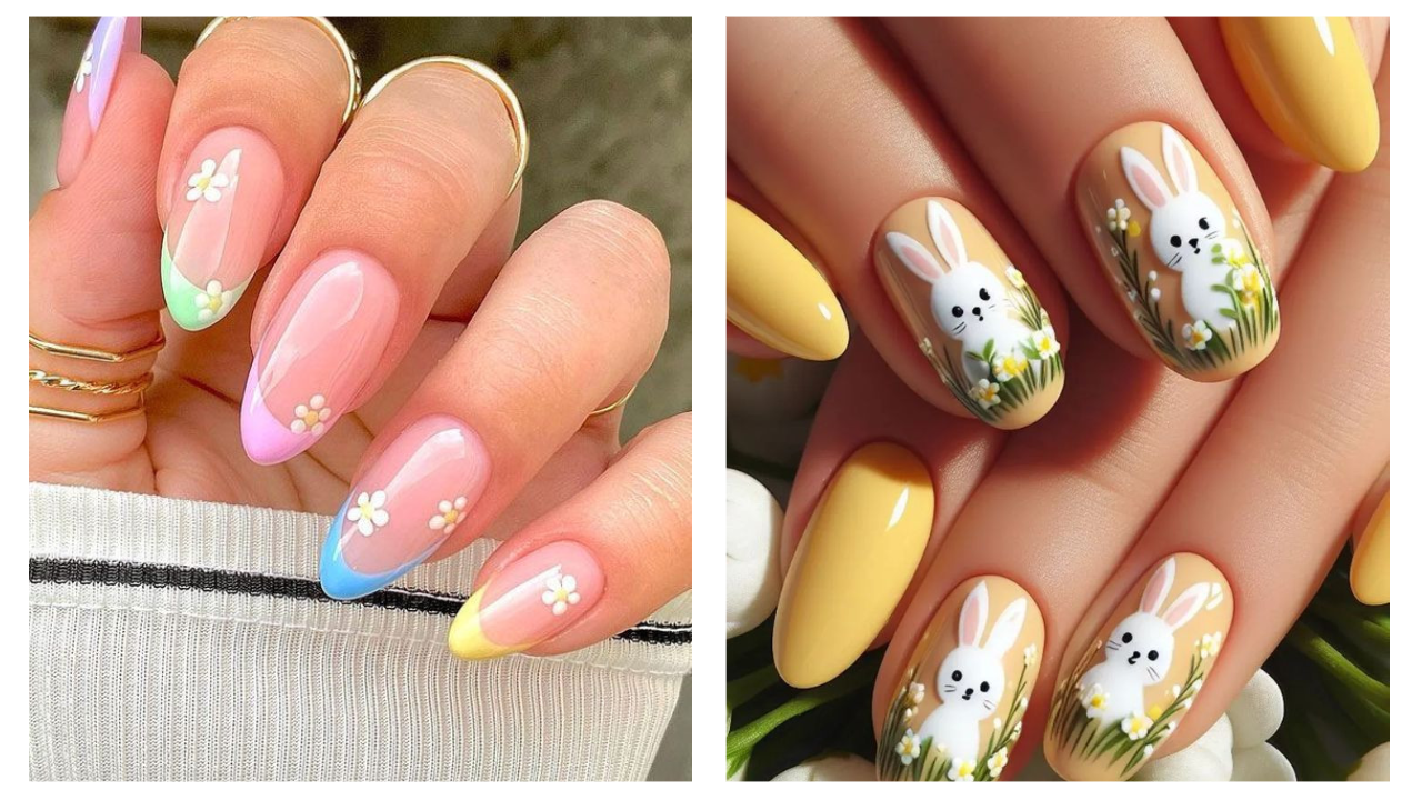 Easter Nail Art Designs, Easter, Nails, Easter Nail Ideas, DIY Easter Nails, Egg Nail, Bunny Nail