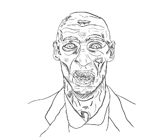 #13 Zombie Coloring Page