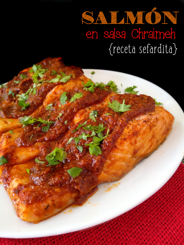 SALMON EN SALSA CHRAIMEH receta judio sefardita la cocinera novata receta cocina hebrea pescado guiso