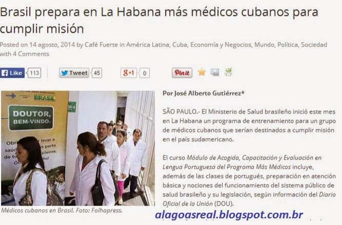 Ministério da Saúde do Brasil está em Havana capacitando mais médicos Cubanos