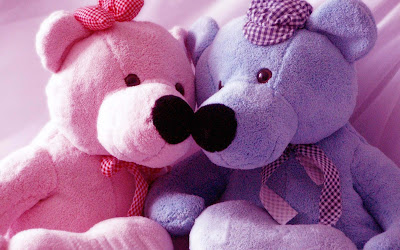 kissing-pink-lovender-teddybear-wallpapersnewstock