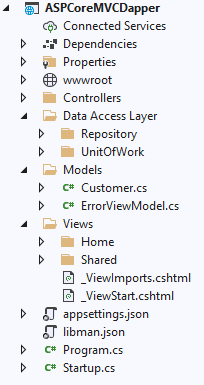Getting Started With Asp Net Core 5 0 Mvc Web Application Using Dapper Orm And Sql Server