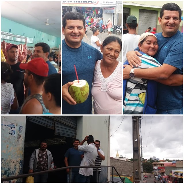 CORONEL ALEXANDRE BILICA VISITA MERCADO PÚBLICO DE CARNE DE BOM CONSELHO