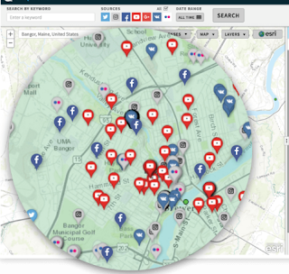 search facebook posts by location
