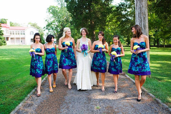 midnight blue bridesmaid dresses