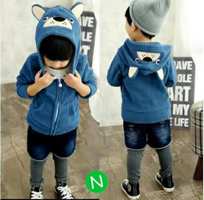 Jual Baju Anak Jaket Bear Hoodie (Kids) - 12263