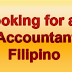 Looking for an Accountant  - Filipino