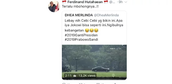 Video Jokowi Naik Moge, Ferdinand: Terlalu Bohongnya !