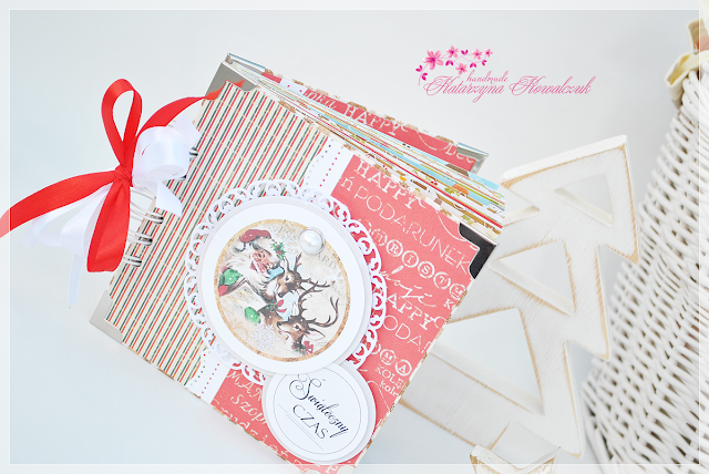 album bożonarodzeniowy, świąteczny, scrapbooking