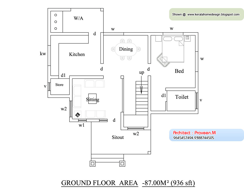 1500 Sq Ft. House Plans with Elevations