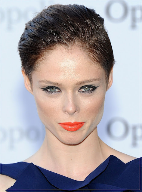 Coco Rocha/ orange lipcolor/ orange lipstick