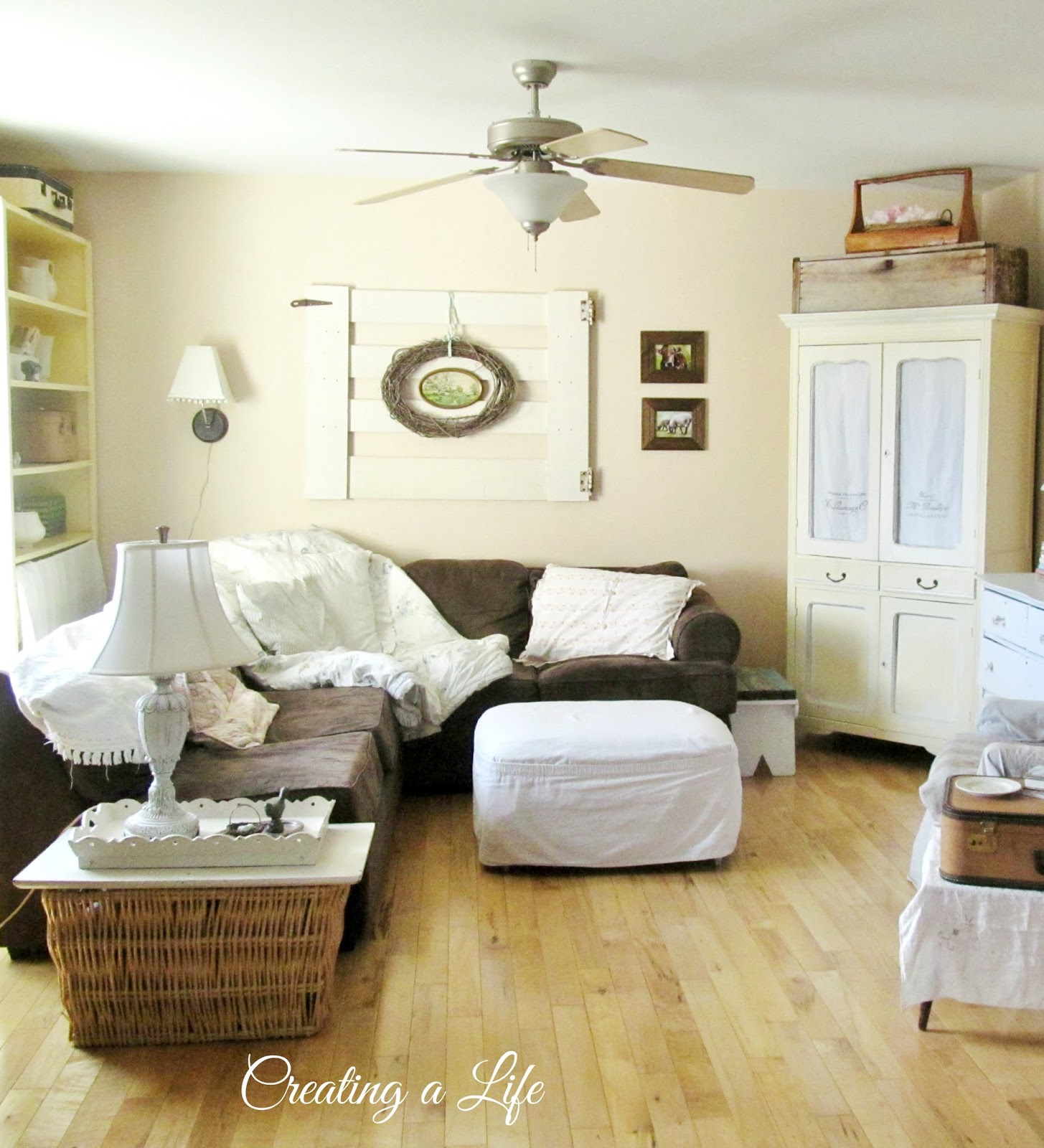 A Stroll Thru Life: Pulling It All Together - Creating A Life ... - And here it is this week, wearing a freshened-up cottage style look for  Spring. I sure would love to replace the ceiling fan with this!