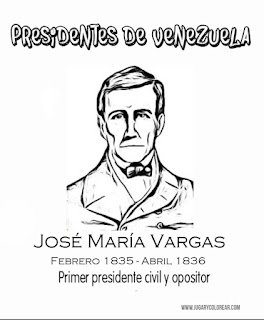 Dibujo para colorear José María Vargas