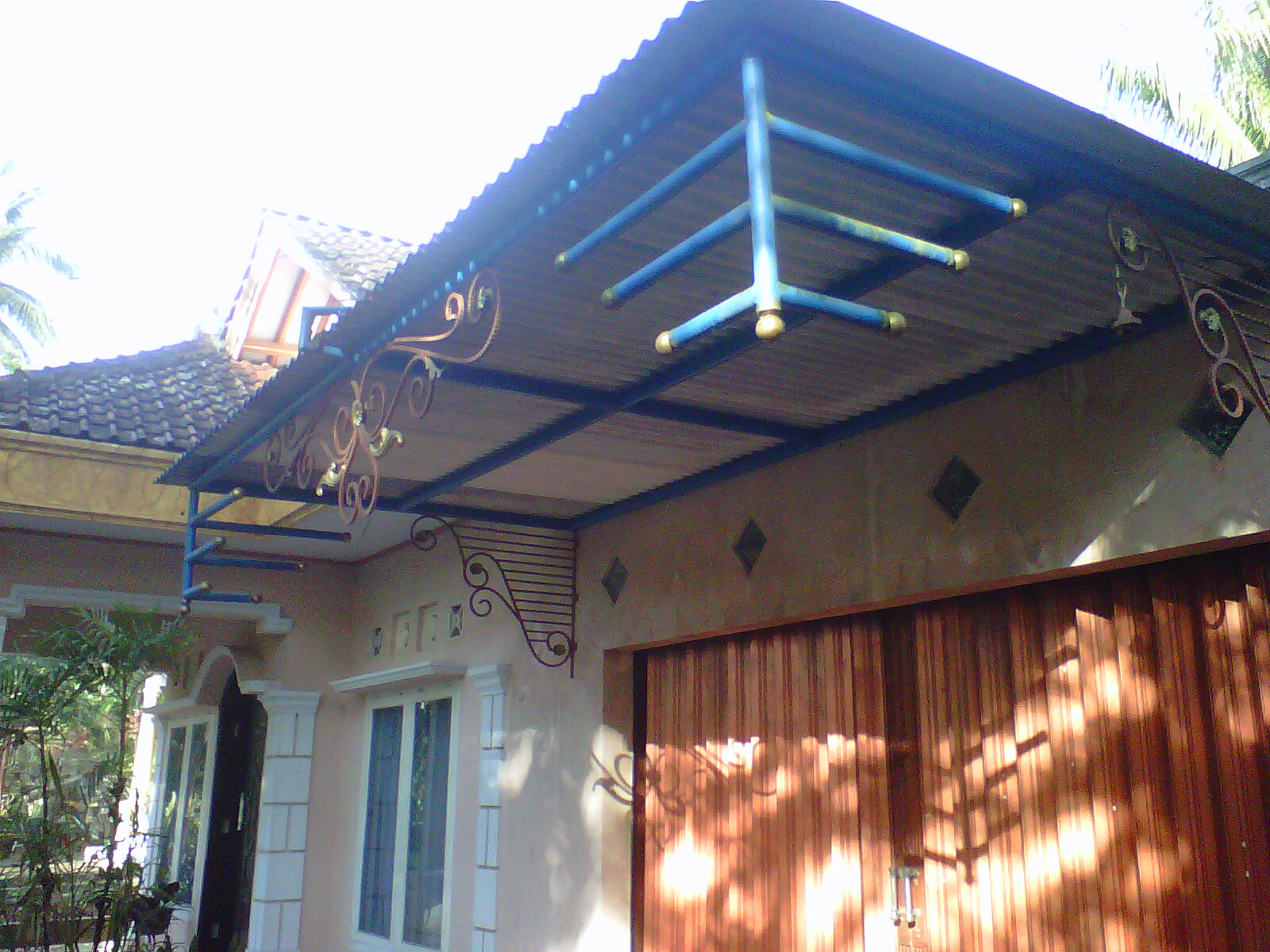 canopy carport kanopi variasi besi pada bangunan rumah 