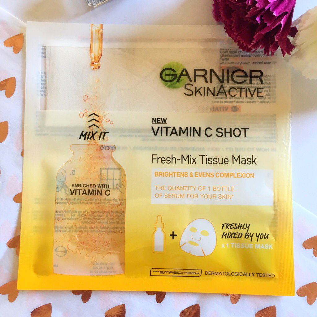 Garnier fresh mix tissue mask