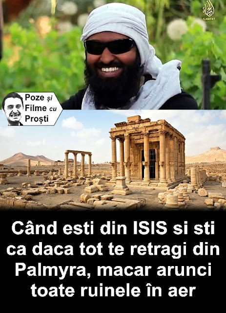 Statul Islamic s-a pregatit sa arunce tot in aer, inainte sa plece din Palmyra