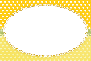 Yellow with Polka Dots Free Printable Party Kit. 