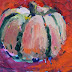 Party Pumpkin Acrylic Still Life With Attitude