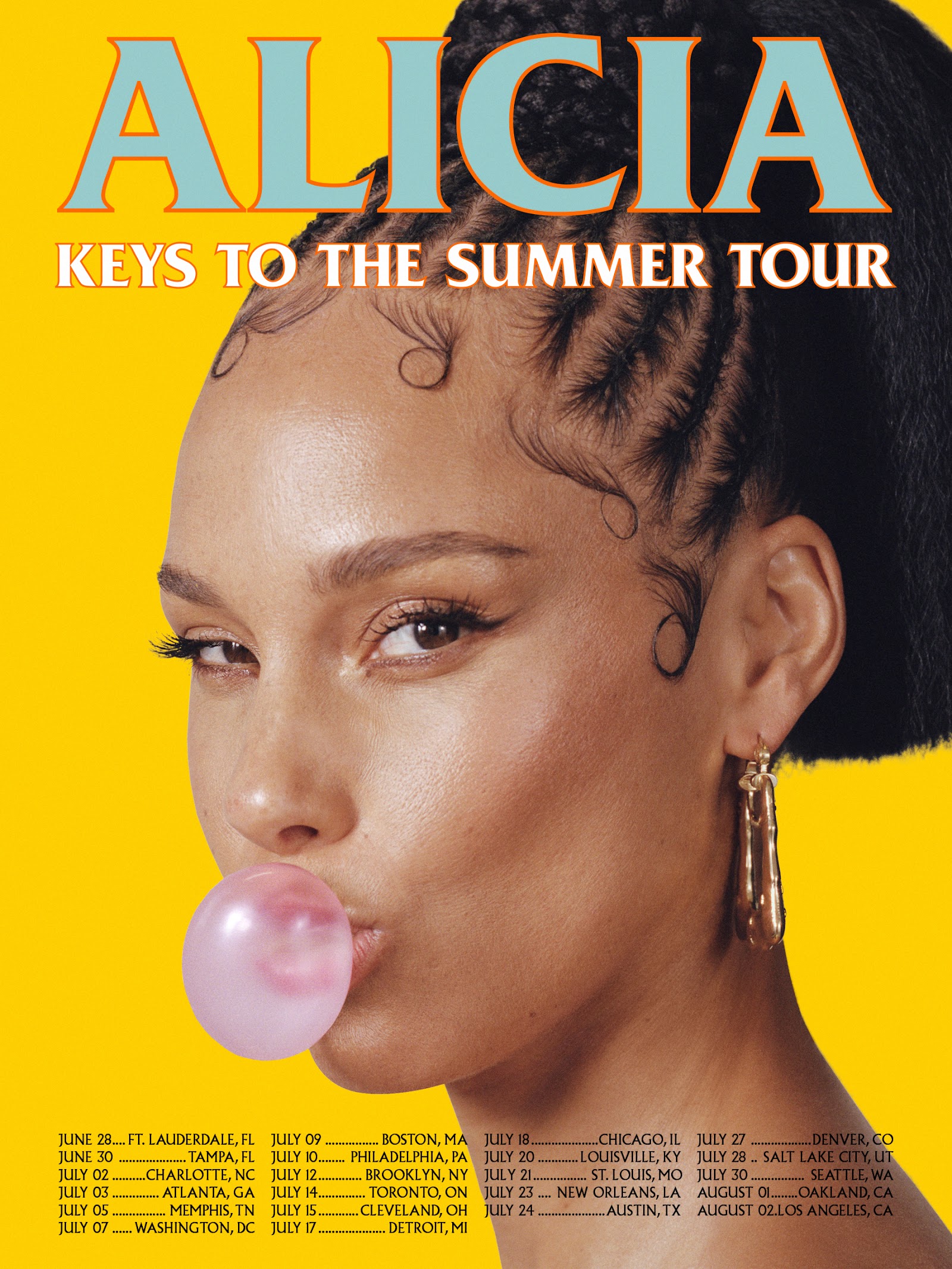 Concerts Next Month: Alicia Keys Keys to the Summer Tour