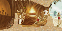 Το σπήλαιο του Πλάτωνα είναι γνωστό σε αρκετούς ανθρώπους. Περιγράφει με ποιο τρόπο είναι αλυσοδεμένοι οι άνθρωποι και ότι κοιτούν μόνο μπρ...
