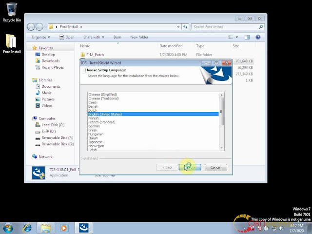 How to install Ford IDS 118.01 win7/8/10 32/64bit  2