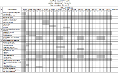 gambar jadwal kegiatan OSIS SMP