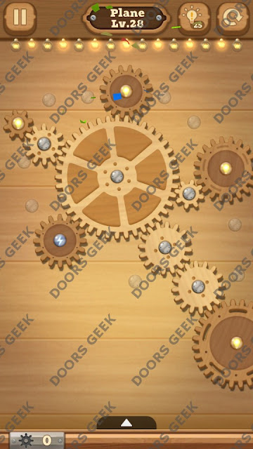 Fix it: Gear Puzzle [Plane] Level 28 Solution, Cheats, Walkthrough for Android, iPhone, iPad and iPod