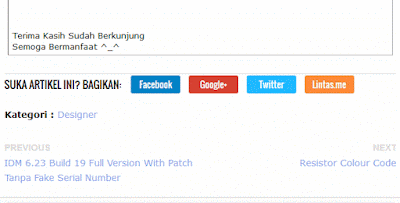 Cara Membuat Tombol Share Blog Ringan dan Valid HTML 5