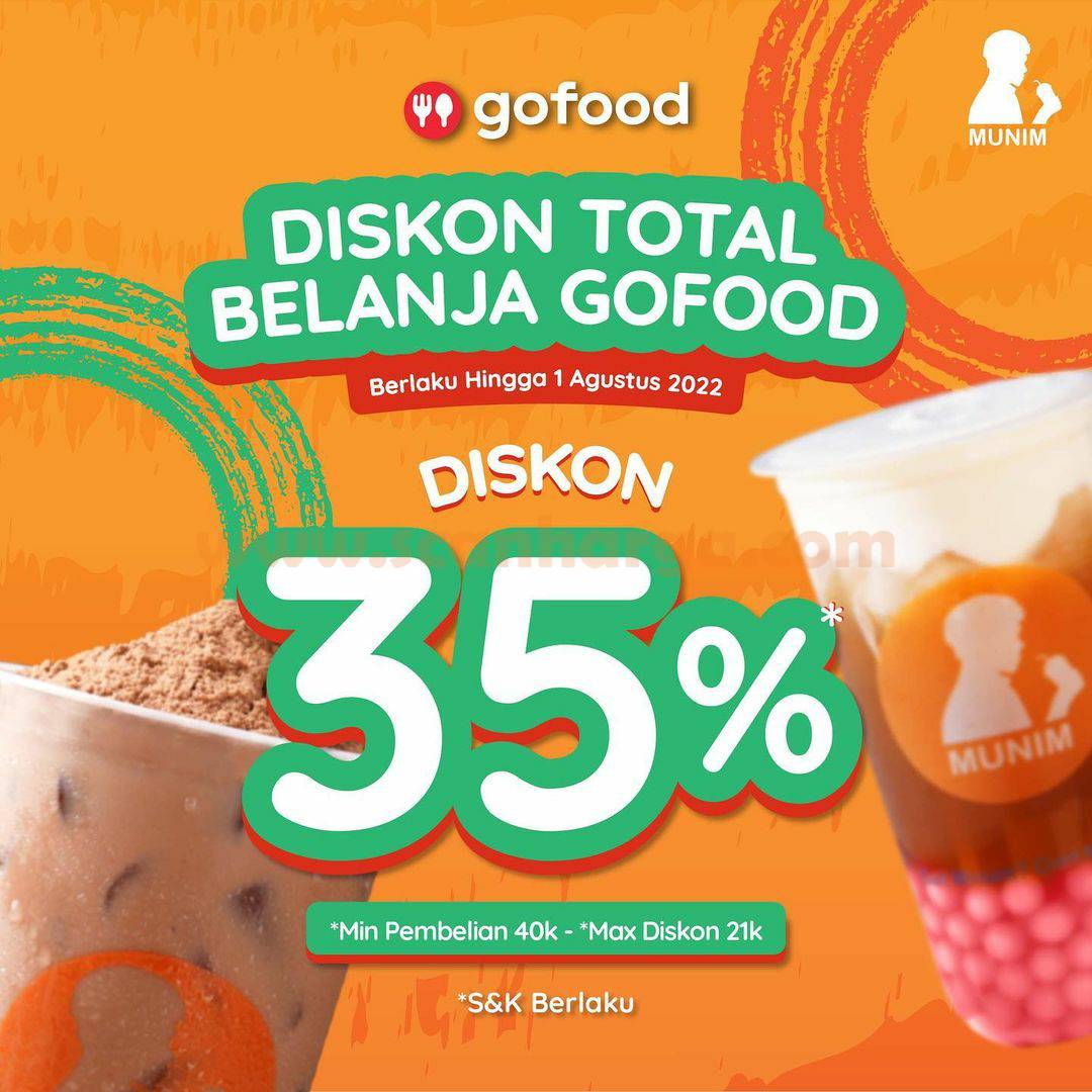 MUNIM Promo Diskon 35% Belanja Di GOFOOD