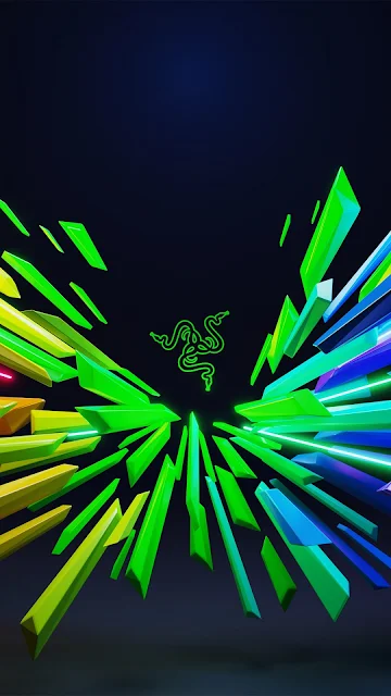 Razer Plano de Fundo Abstrato